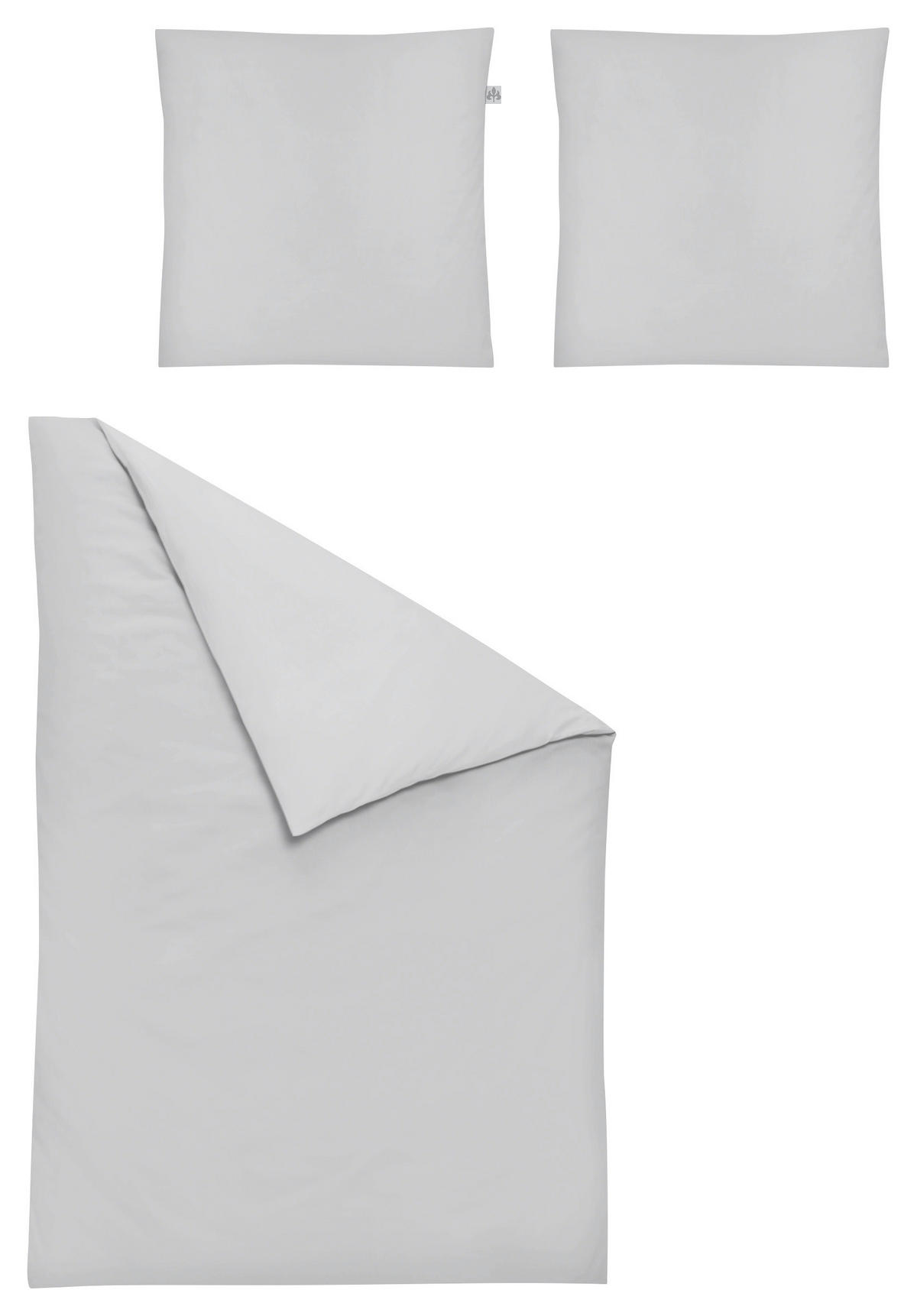 BETTWÄSCHE 135/200 cm  - Hellgrau, KONVENTIONELL, Textil (135/200cm) - Irisette