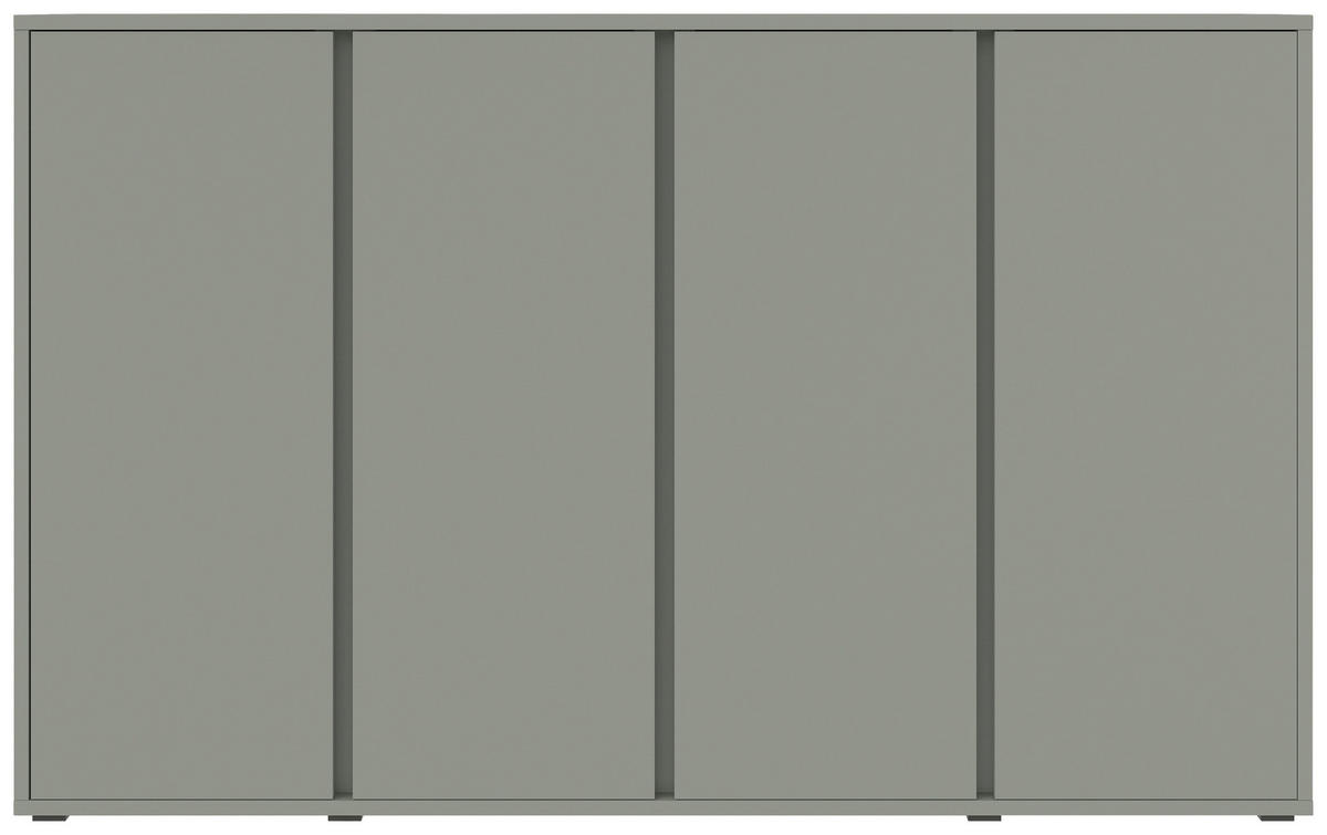 SCHUHSCHRANK Grün  - Grau/Grün, Design, Holzwerkstoff/Kunststoff (192,7/120/33,8cm) - Xora
