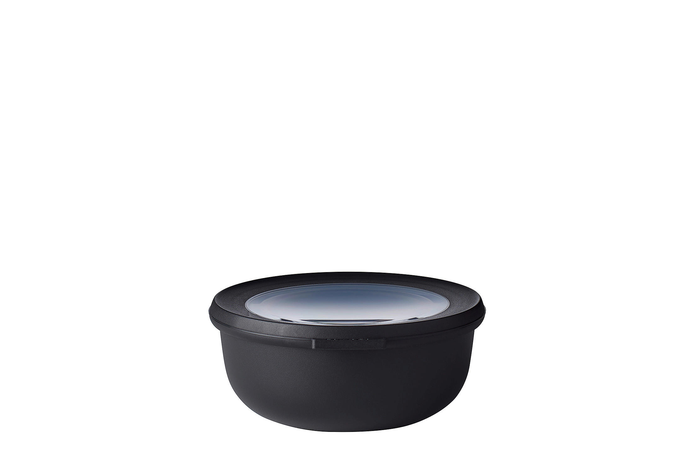 VORRATSDOSE CIRQULA 0,75 L  - Klar/Schwarz, KONVENTIONELL, Kunststoff (16,9/15,9/6,8cm) - Mepal