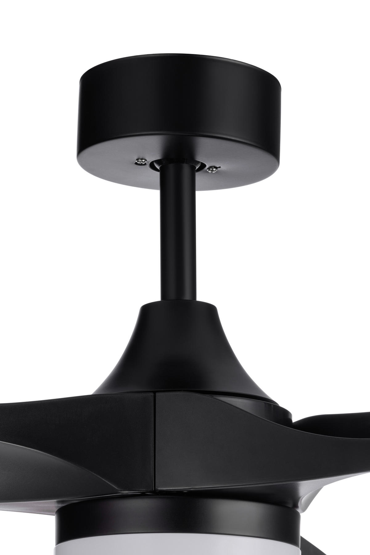 DECKENVENTILATOR - Schwarz, Basics, Kunststoff/Metall (132/3,5cm) - Mican