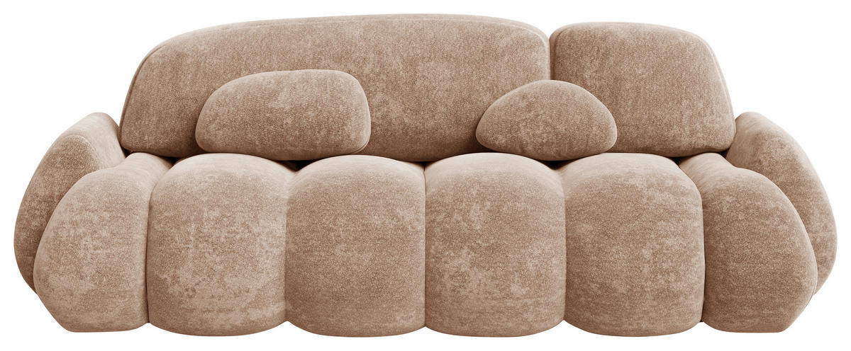 SCHLAFSOFA STONE in Rostfarben  - Rostfarben/Schwarz, Design, Kunststoff/Textil (270/103/113cm) - MID.YOU