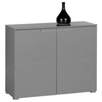 KOMODA, sivá, 100/80/40 cm - sivá/strieborná, Basics, kompozitné drevo/plast (100/80/40cm)