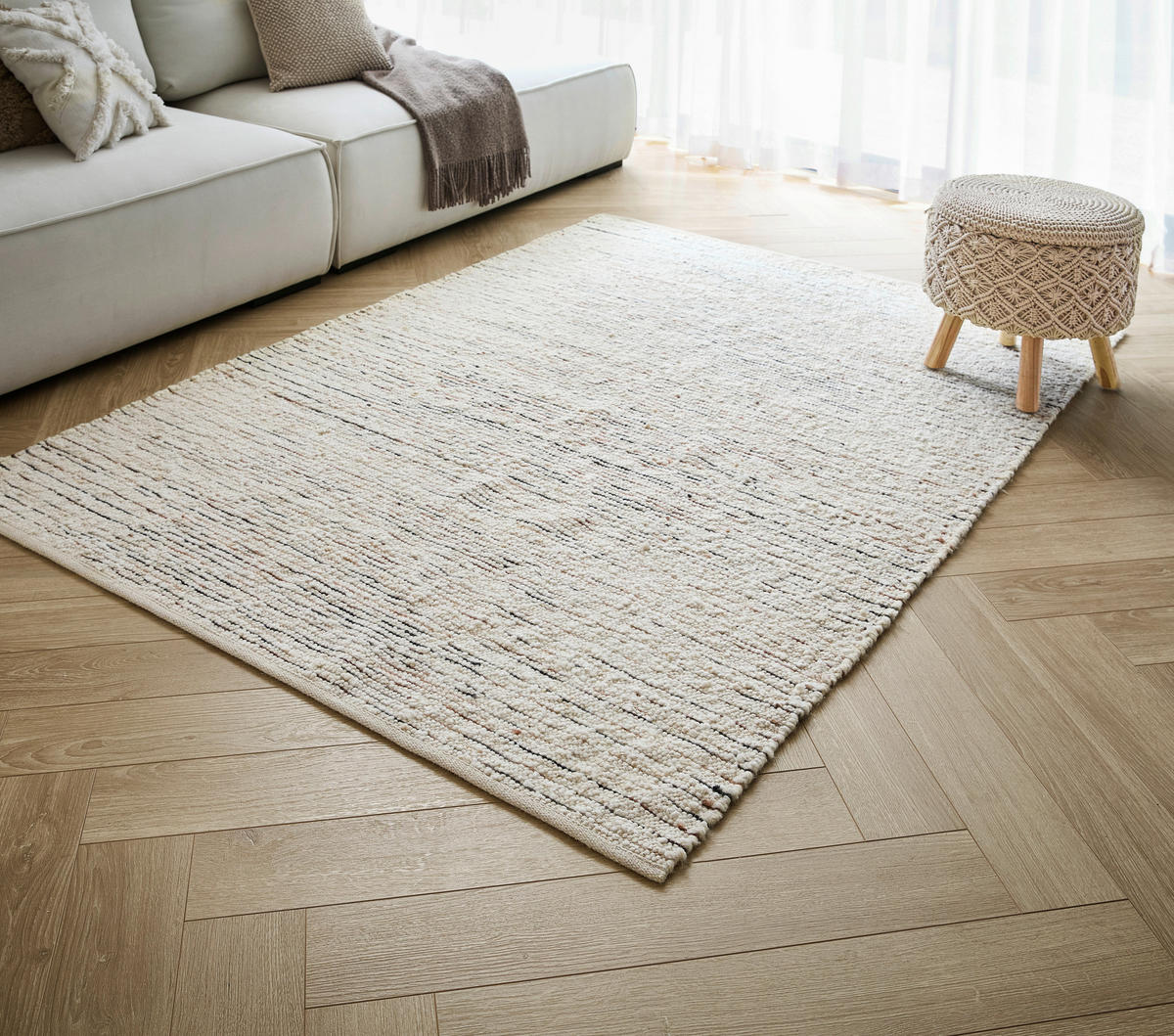 COVOR ȚESUT DE MÂNĂ    - multicolor, Natur, textil (90/160cm) - Linea Natura