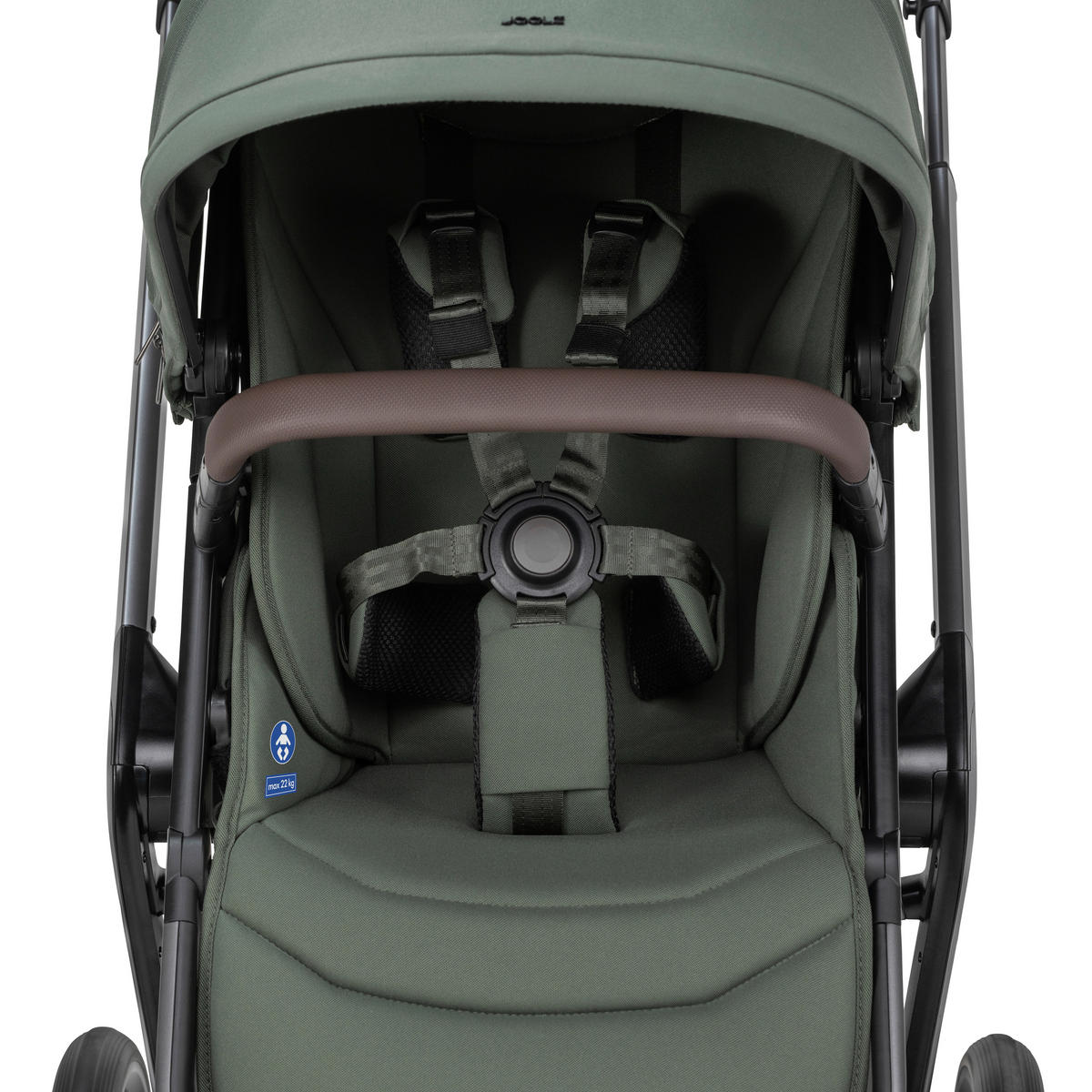 KINDERWAGEN  Day 5  Forest Green  - Olivgrün/Grau, Basics, Textil/Metall (94/60/113cm) - Joolz