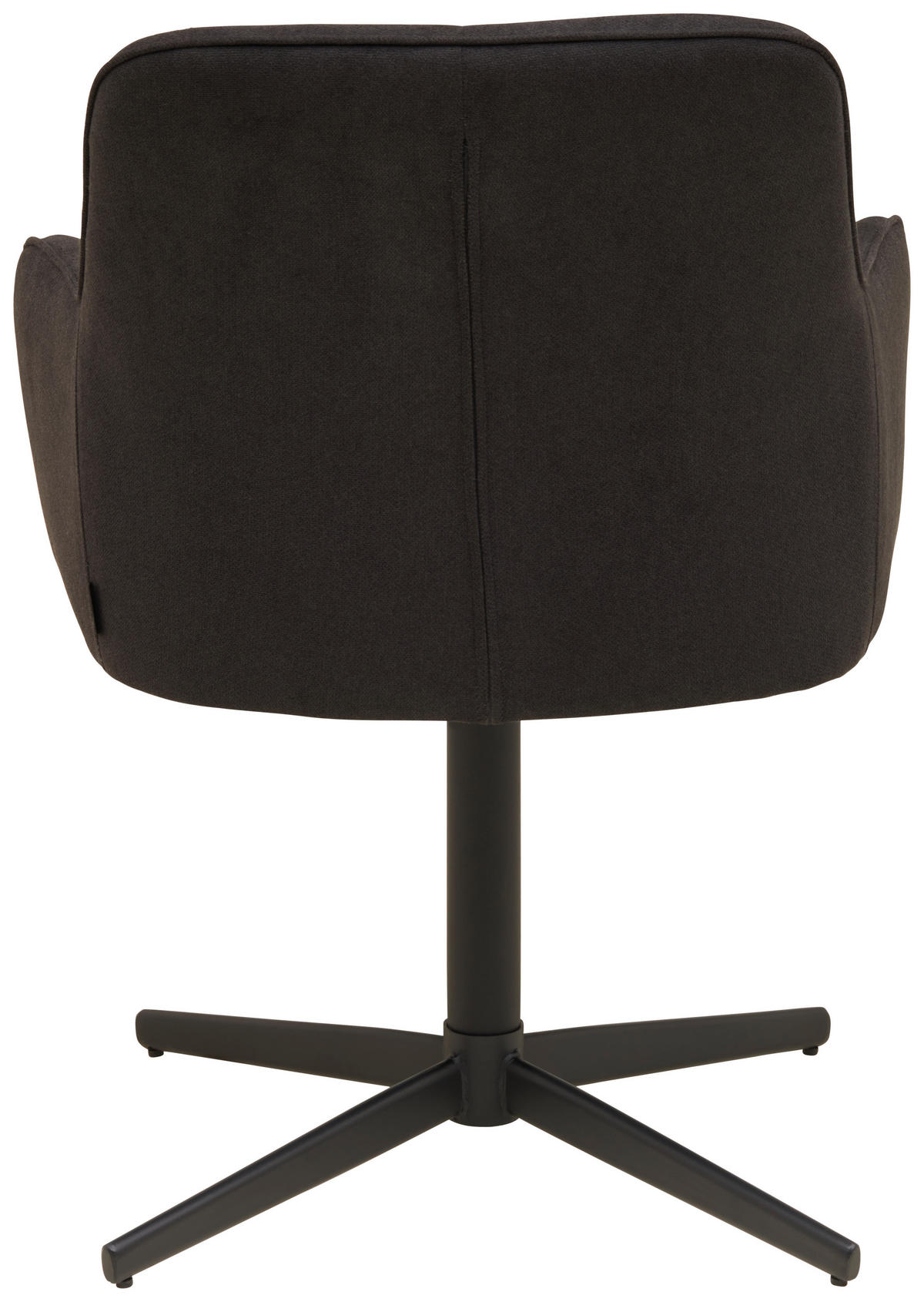 ARMLEHNSTUHL  in Eisen beschichtet  - Schwarz, MODERN, Textil/Metall (61/83/62cm) - Livetastic