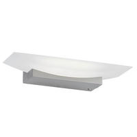LED-WANDLEUCHTE - Nickelfarben, Design, Glas/Metall (30/6/6cm) - Fischer & Honsel