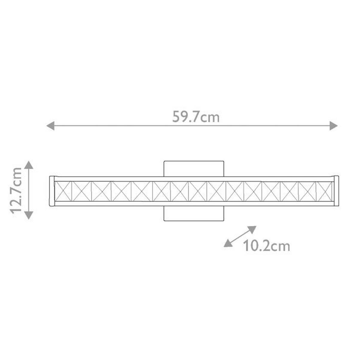 BADEZIMMER-WANDLEUCHTE Jessie 59.7/12.7/10.2 cm  - Chromfarben, Basics, Metall (59.7/12.7/10.2cm) - Elstead Lighting