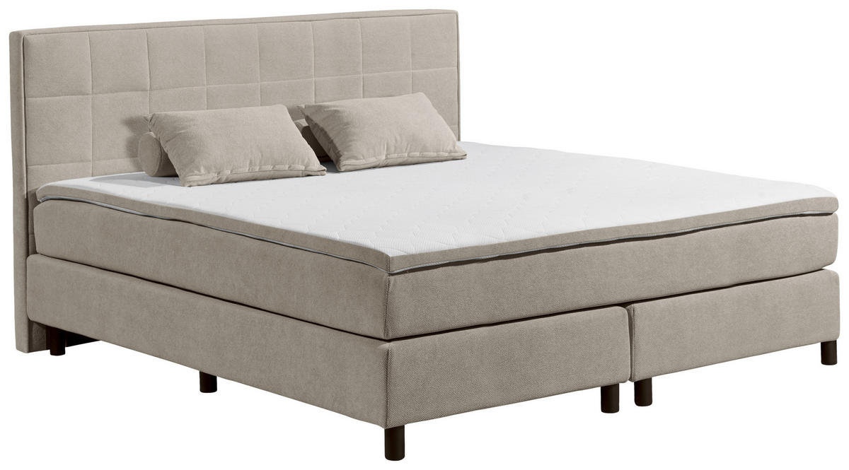 BOXBETT 180/200 cm  in Sandfarben  - Sandfarben, MODERN, Holzwerkstoff/Kunststoff (180/200cm) - MID.YOU