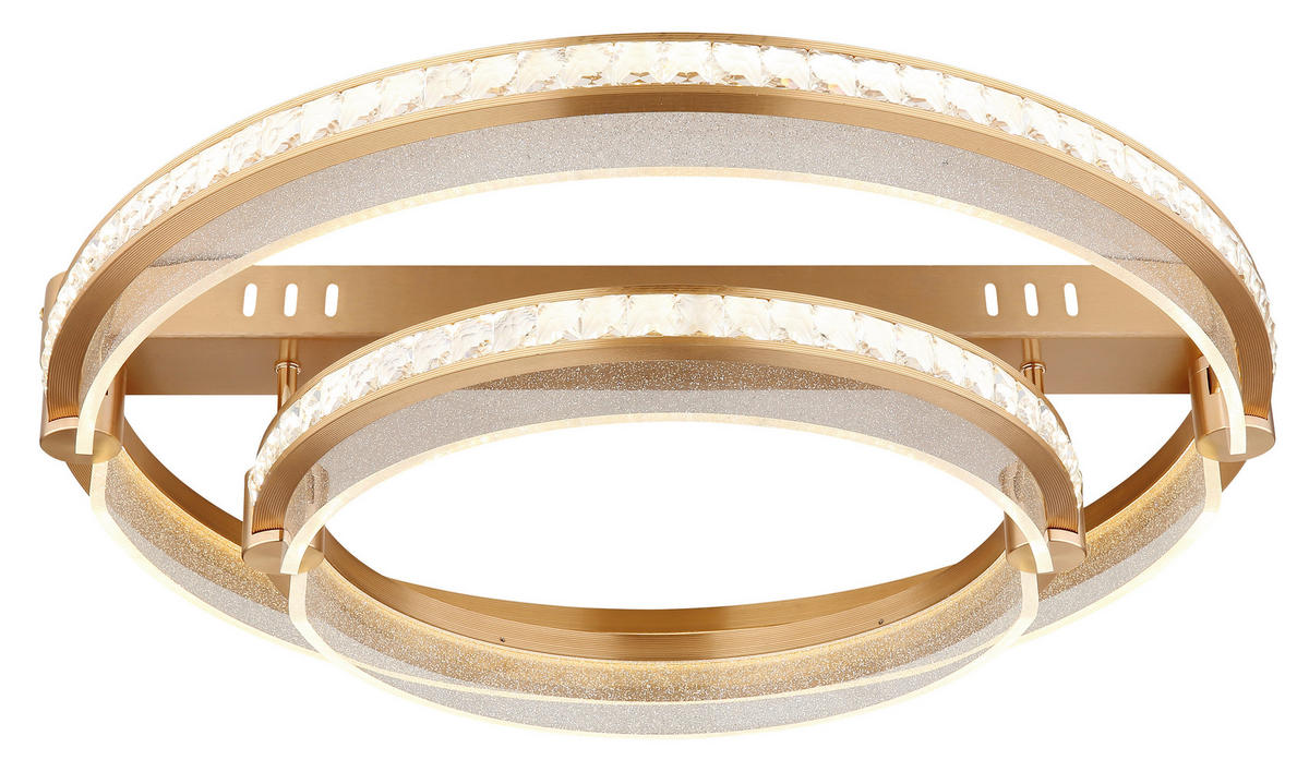 LED SVJETILJKA STROPNA Blondie  - prozirno/zlatne boje, Design, metal/plastika (60/17cm)