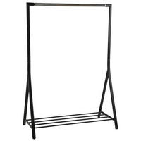 KLÄDSTÄLLNING i svart 117/165/59 cm   - svart, Basics, metall (117/165/59cm) - Carryhome