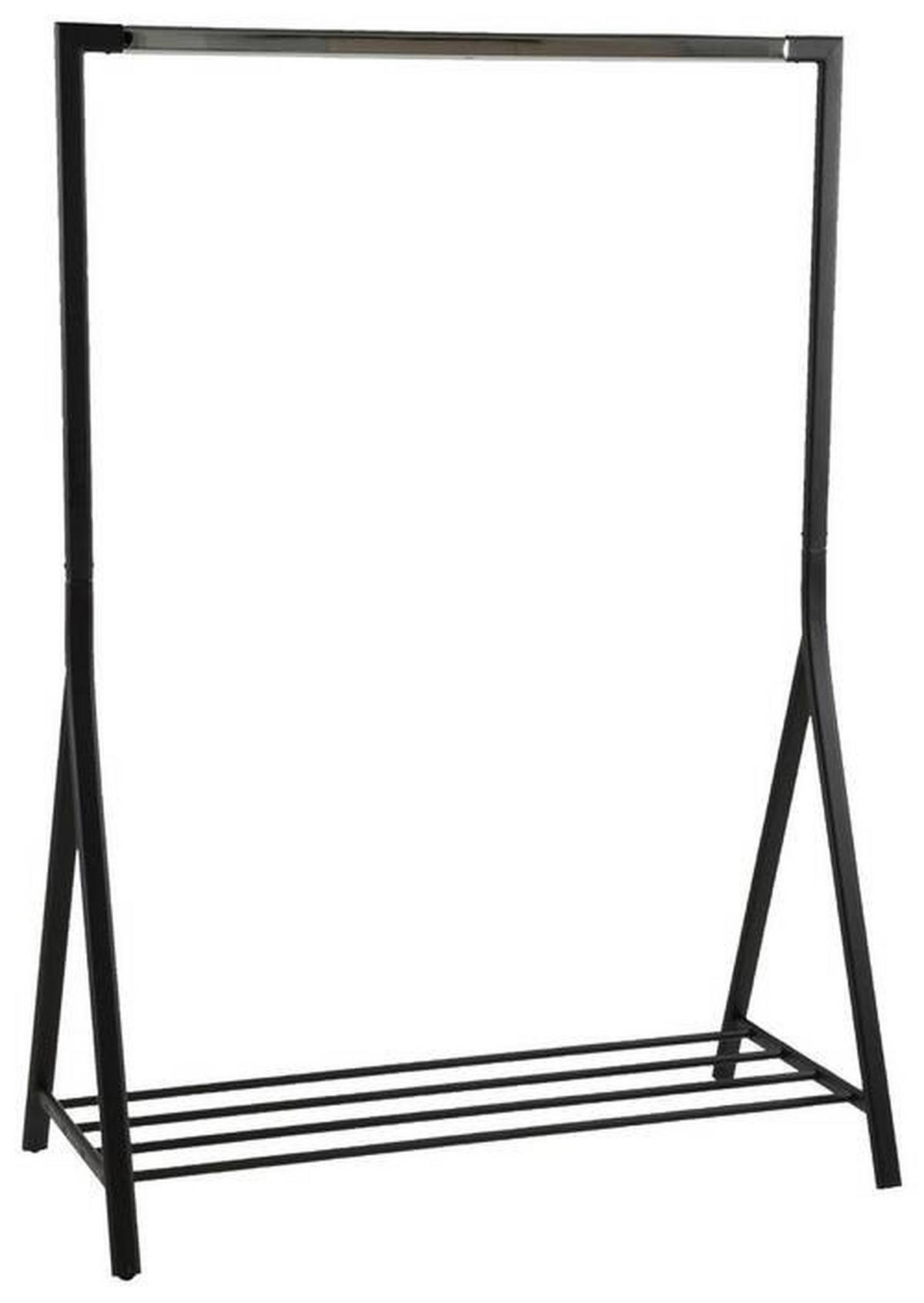 KLÄDSTÄLLNING i svart 117/165/59 cm   - svart, Basics, metall (117/165/59cm) - Carryhome