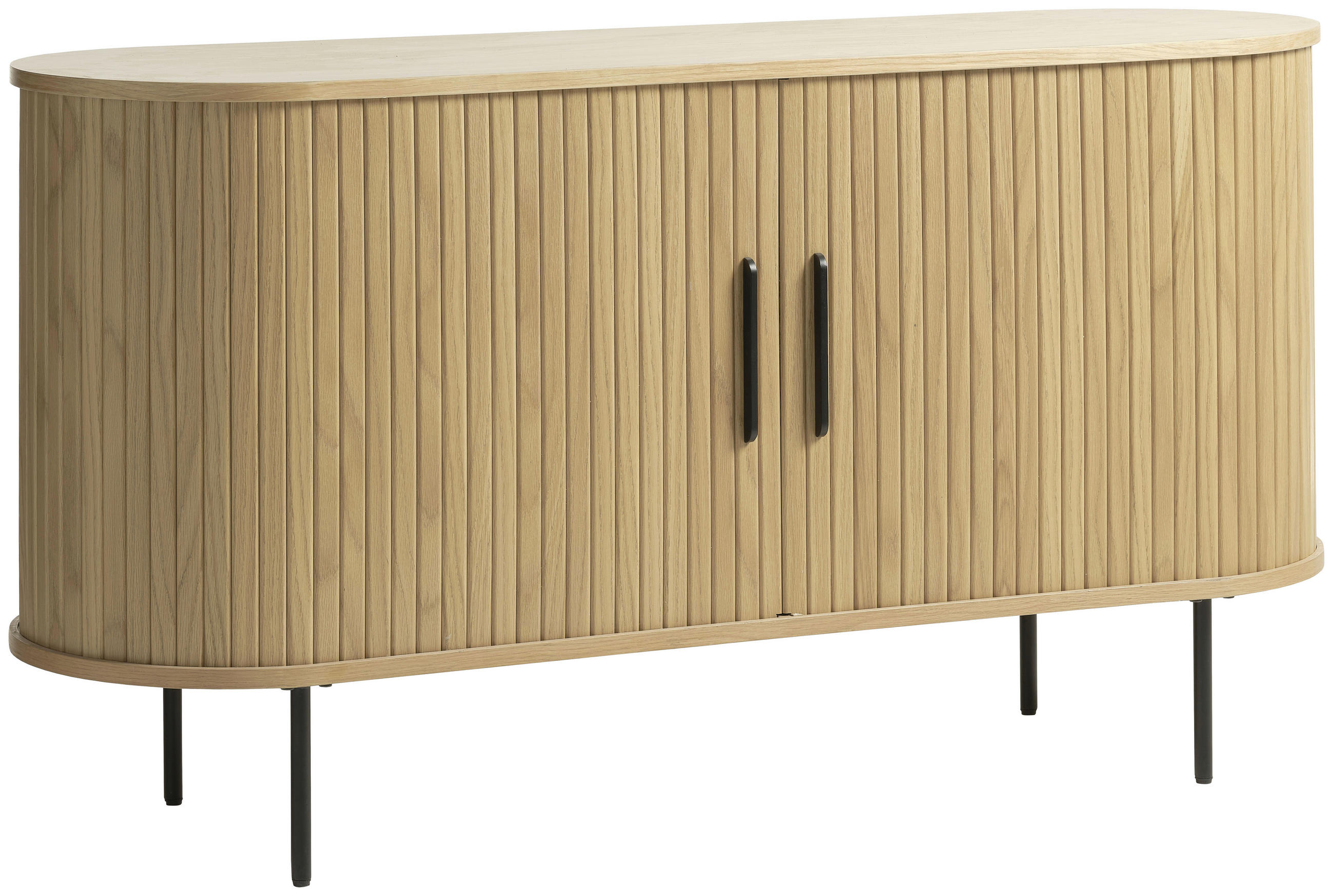 SIDEBOARD  in 140/76/45 cm  - Eichefarben/Schwarz, Trend, Holz/Holzwerkstoff (140/76/45cm) - home24