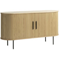 SIDEBOARD  in 140/76/45 cm  - Eichefarben/Schwarz, Trend, Holz/Holzwerkstoff (140/76/45cm) - home24