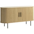 SIDEBOARD 140/76/45 cm  - Eichefarben/Schwarz, Trend, Holz/Holzwerkstoff (140/76/45cm) - Xora