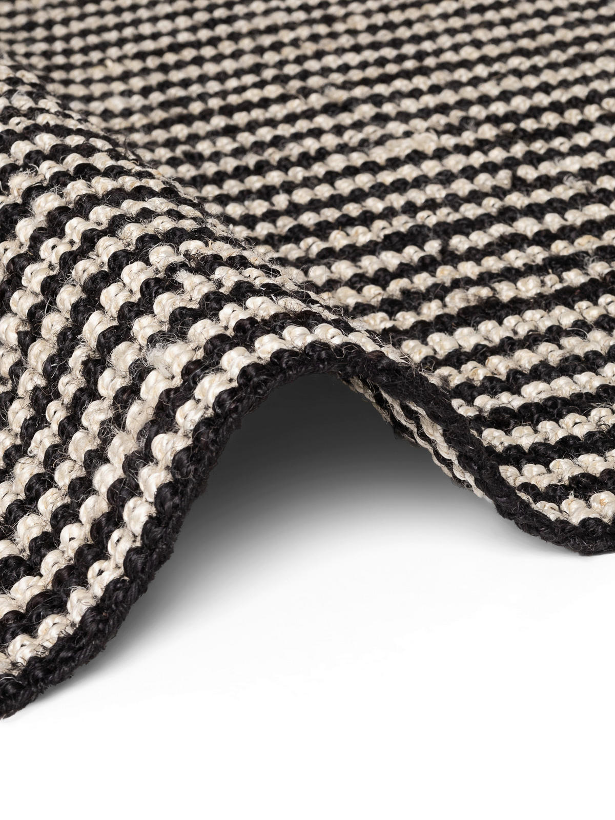 JUTETEPPICH 200/300 cm Harvest Creme, Schwarz  - Creme/Schwarz, Design, Textil (200/300cm) - Elle Decoration