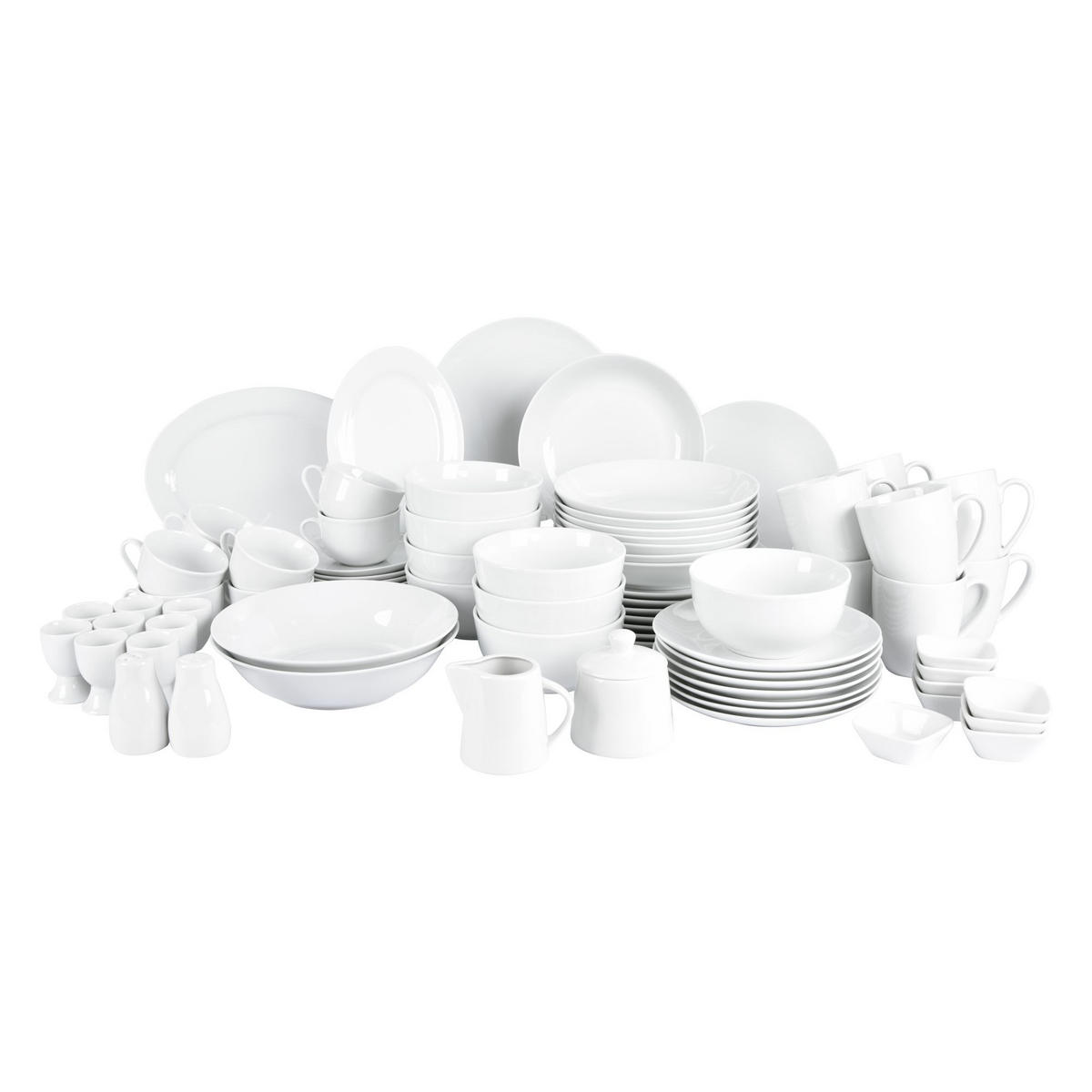 ÉTKÉSZLET  - fehér, Basics, kerámia - Homeware
