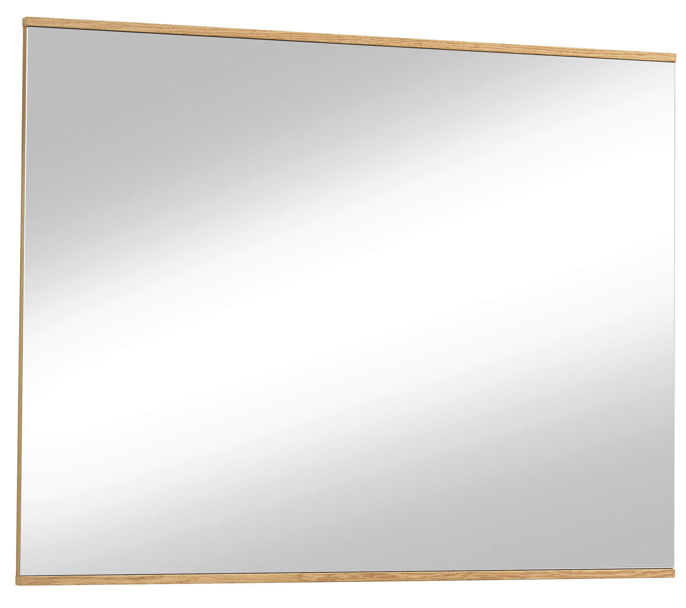 WANDSPIEGEL 97/75/2,1 cm - Eichefarben, Design, Glas/Holz (97/75/2,1cm)