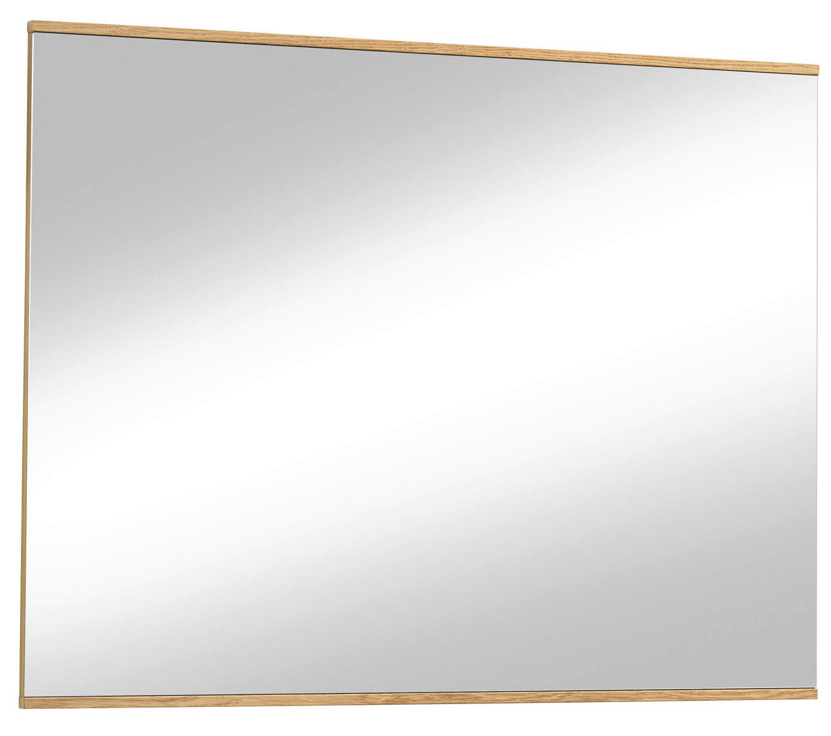 GARDEROBE Weiß, Eichefarben  - Eichefarben/Weiß, Design, Glas/Holz
