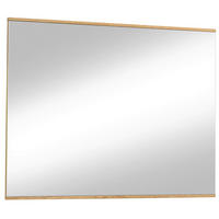 WANDSPIEGEL 97/75/2,1 cm    in rechteckig  - Eichefarben, Design, Glas/Holz (97/75/2,1cm)