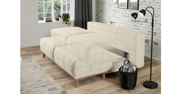 BOXSPRINGSOFA Beige  - Beige, Design, Holz/Textil (203/97/107cm) - Dieter Knoll