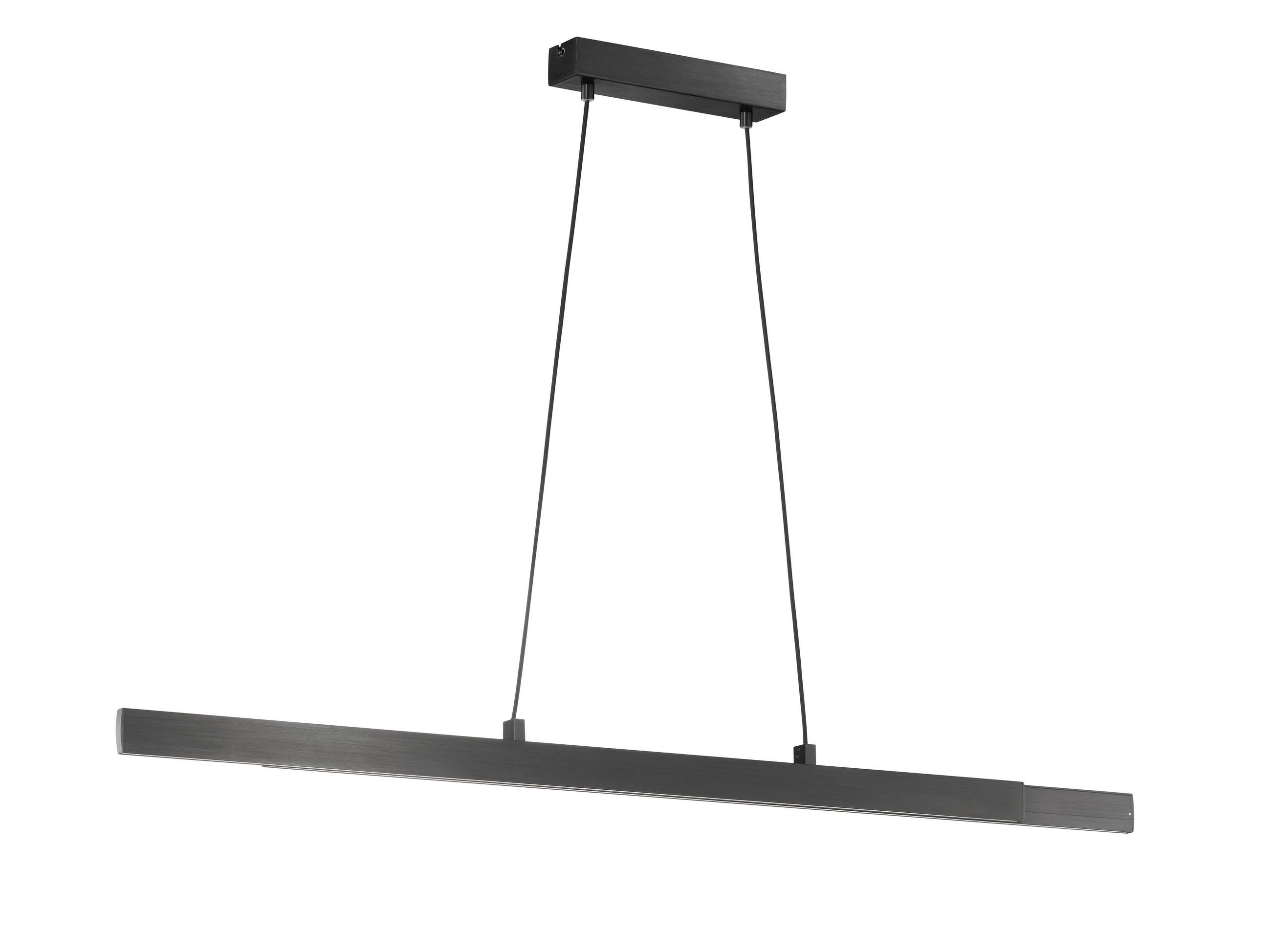 LED-HÄNGELEUCHTE Stripe 860007 110-140/6/250 cm - Schwarz, Design, Metall (110-140/6/250cm) - Schöner Wohnen