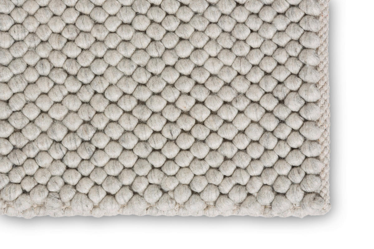 HANDWEBTEPPICH 200/300 cm Poppy Hellgrau  - Hellgrau, Basics, Textil (200/300cm) - Schöner Wohnen