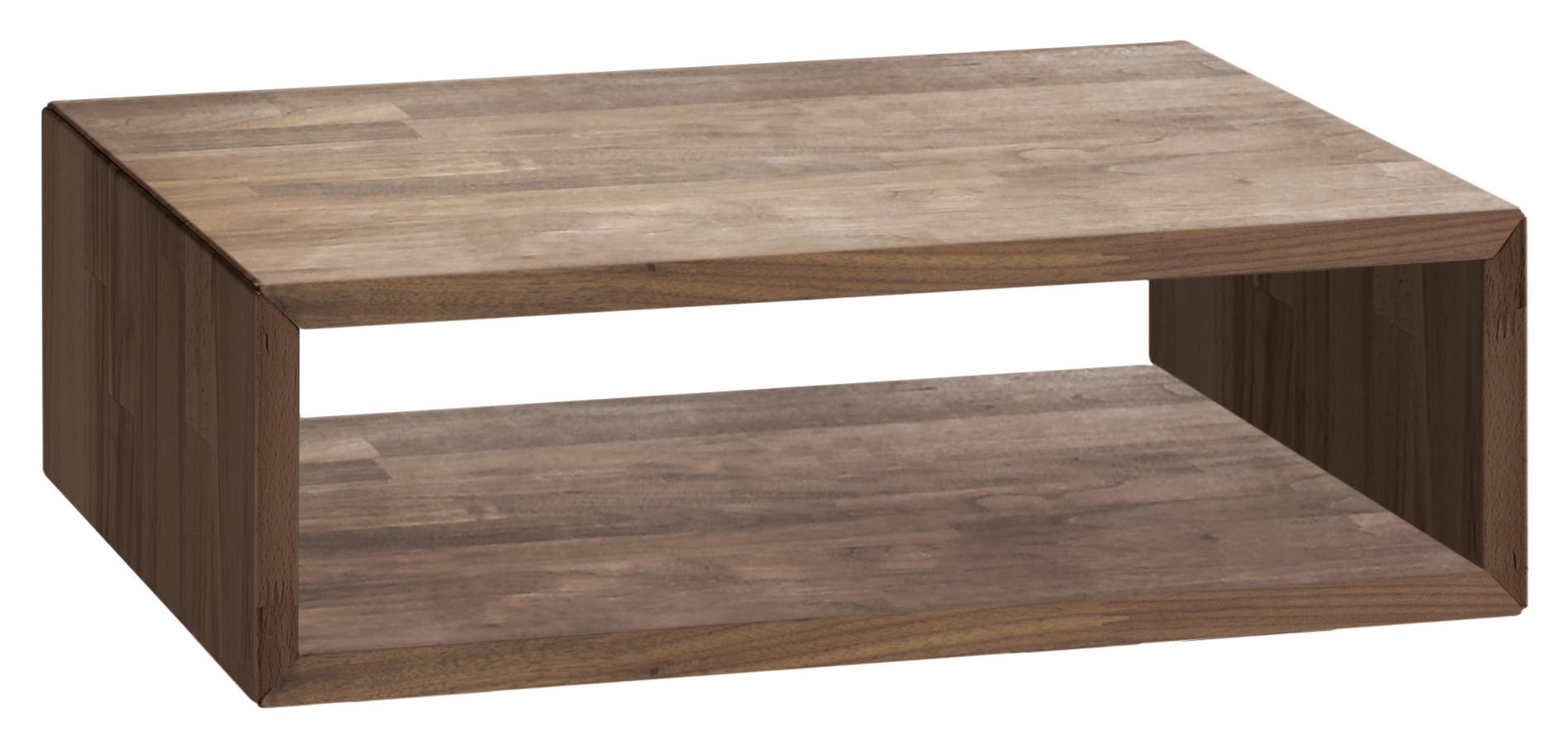 NACHTSCHRANK Nussbaum massiv Nussbaumfarben  - Nussbaumfarben, Natur, Holz (50/16/41cm) - Hasena