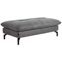 HOCKER in Textil Grau  - Schwarz/Grau, Konventionell, Textil/Metall (134/43/74cm) - MID.YOU