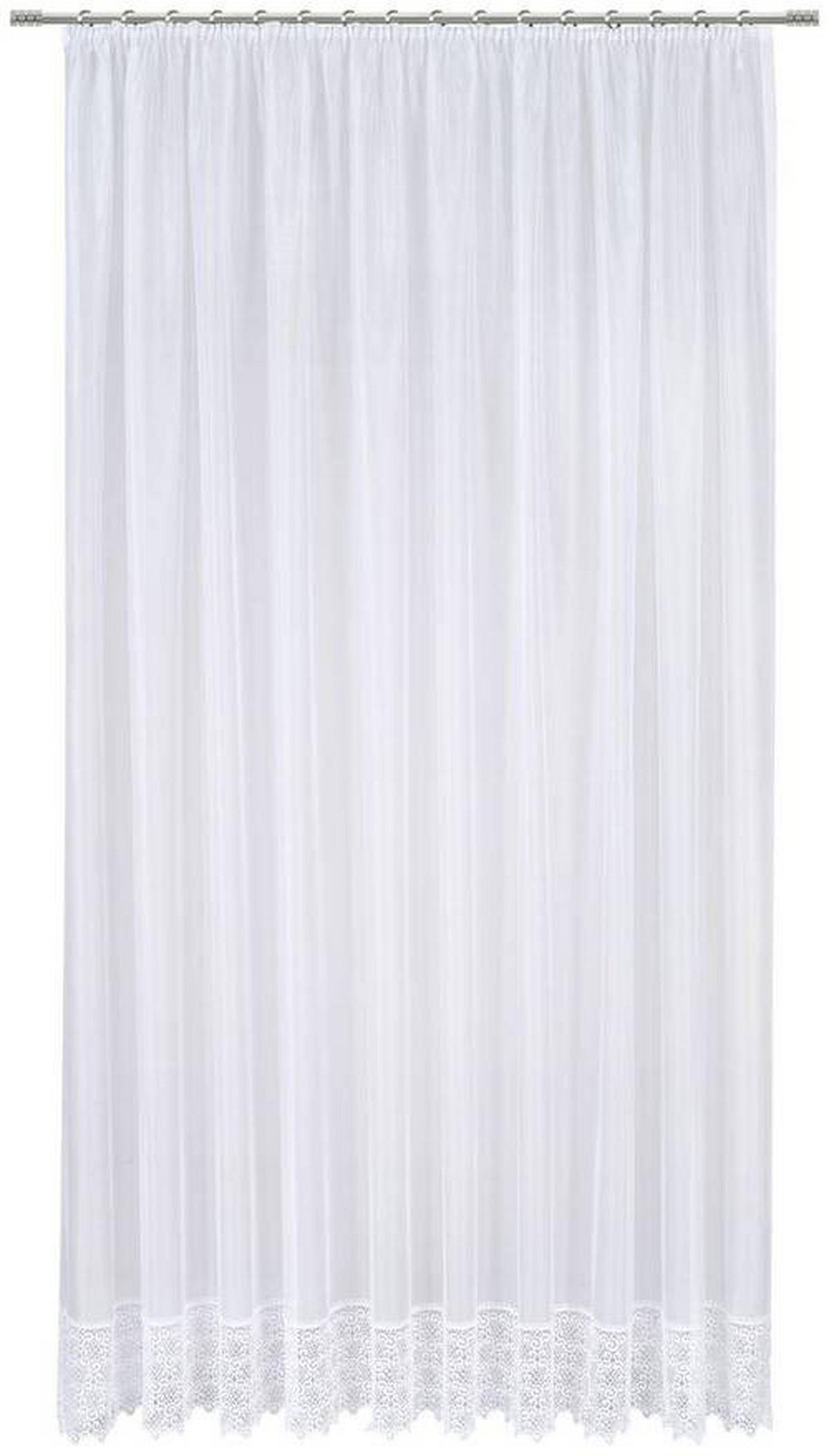 HOTOVÝ ZÁVES, 300/245 cm - biela, Konventionell, textil (300/245cm) - Esposa