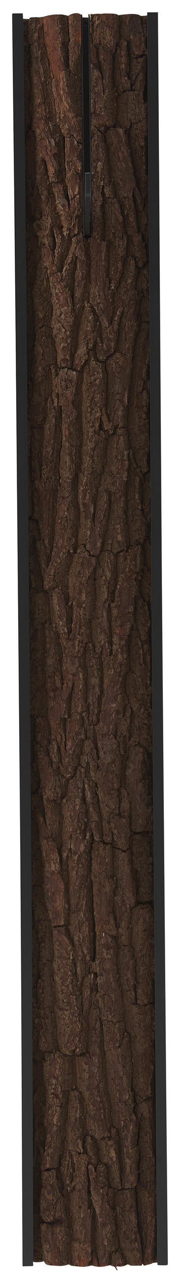 GARDEROBENPANEEL 20/174/8 cm  - Anthrazit/Dunkelbraun, Design, Holz/Metall (20/174/8cm) - Johann Jakob