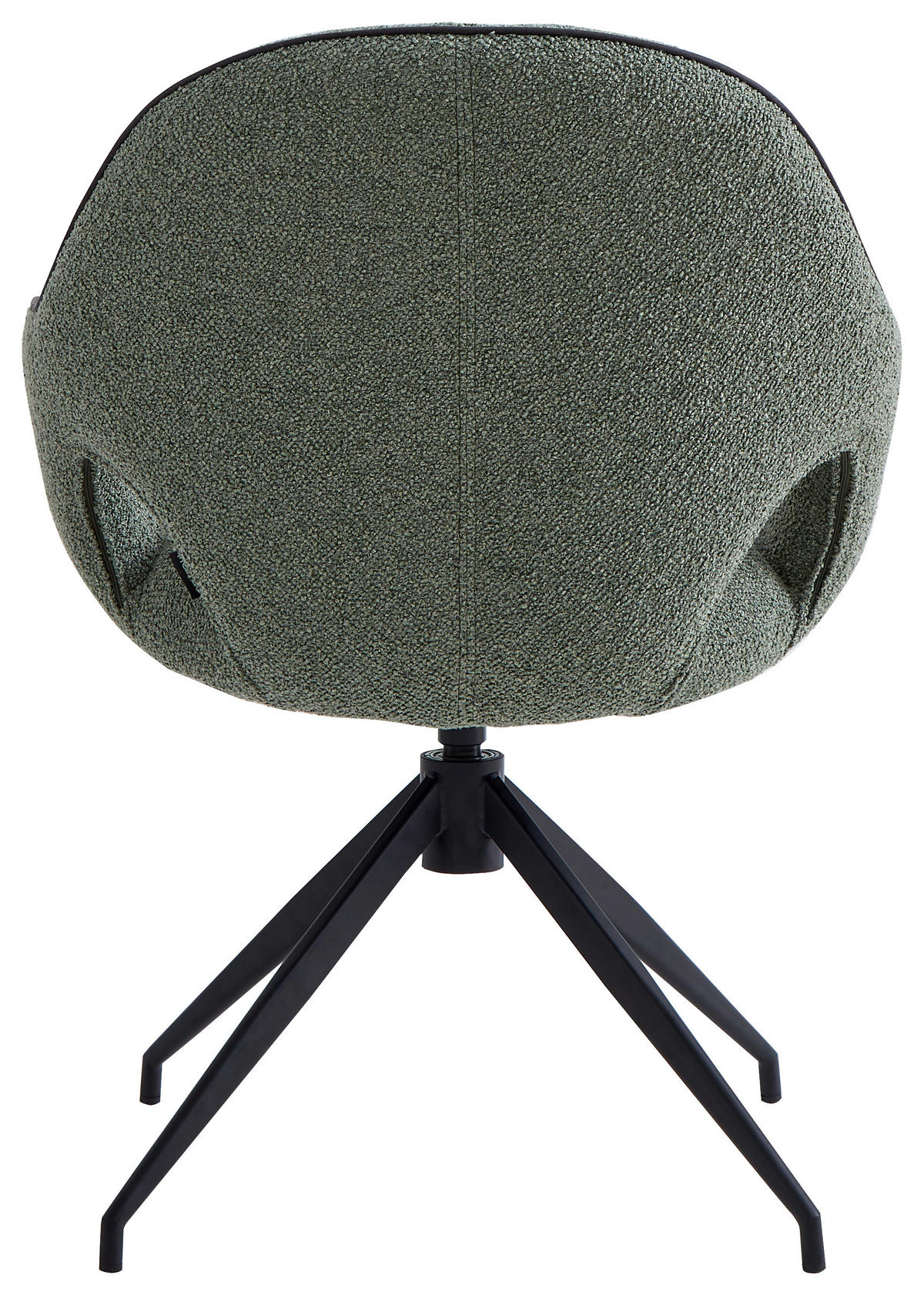 ARMLEHNSTUHL  in Eisen Leinenoptik  - Schwarz/Hellgrün, Design, Textil/Metall (62/85/64cm) - Novel