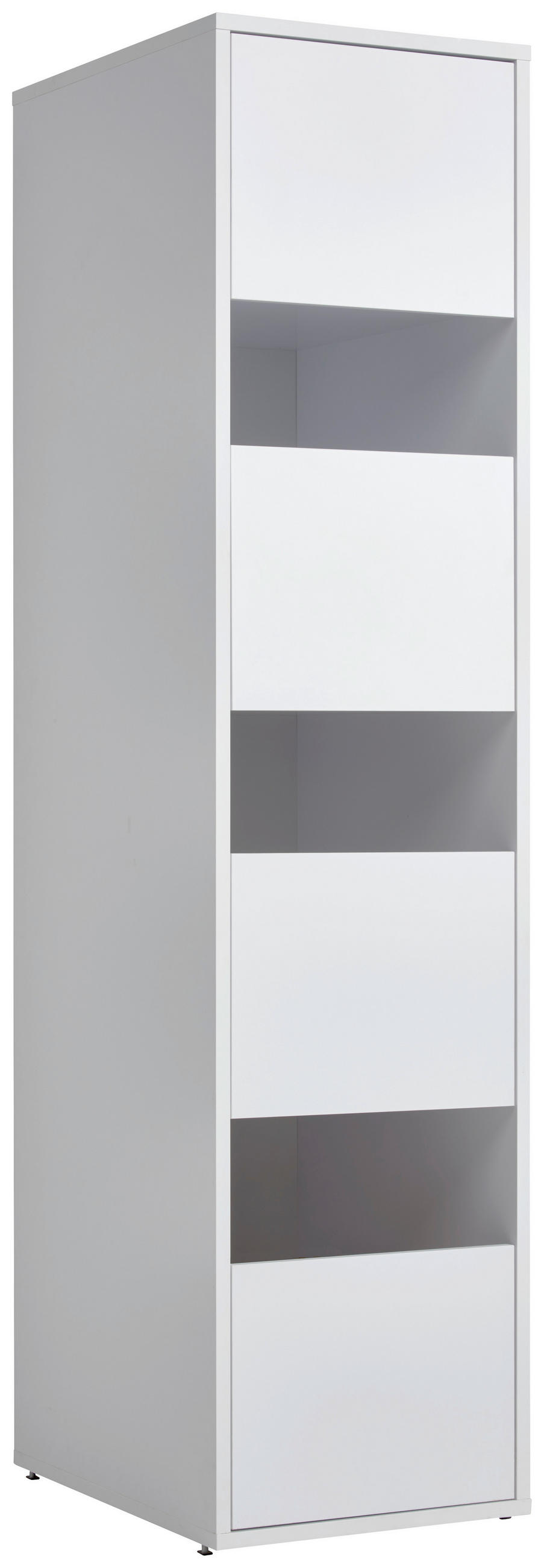 MULTISKÅP 50/210/67,5 cm 4-dörrar - vit, Basics, trämaterial (50/210/67,5cm) - Best Price
