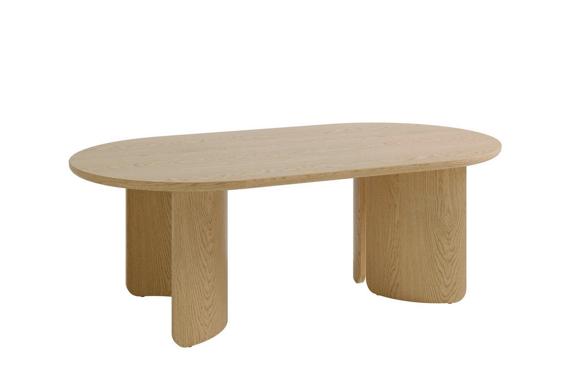 COUCHTISCH 110/60/41 cm Holzwerkstoff einfacher Aufbau, 2 in 1 Gestell  - Eiche Bianco, Modern, Holzwerkstoff (110/60/41cm) - MID.YOU