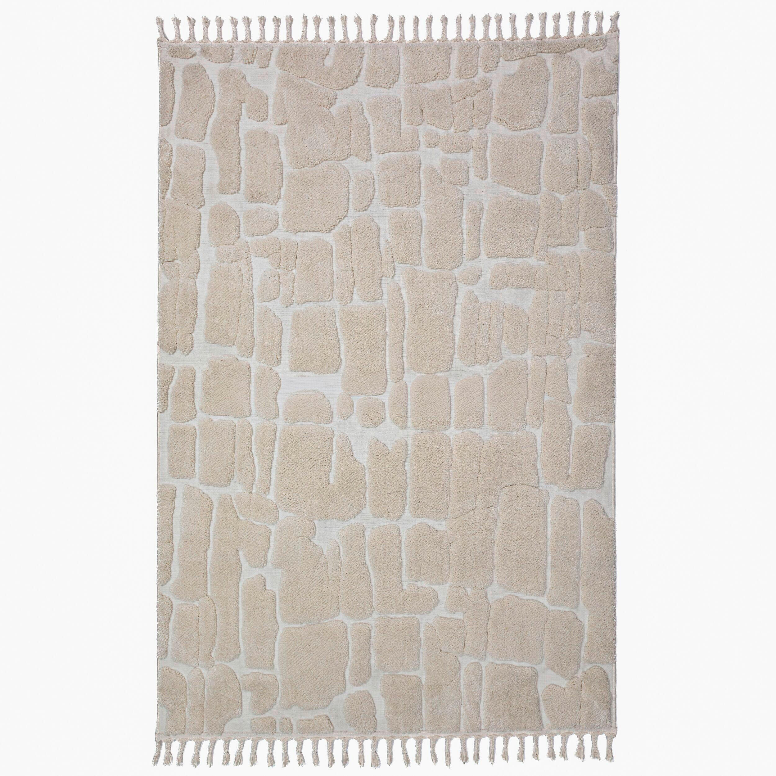 HOCHFLORTEPPICH 160/230 cm Creme rechteckig  - Creme, Basics, Kunststoff/Textil (160/230cm) - Flair Rugs
