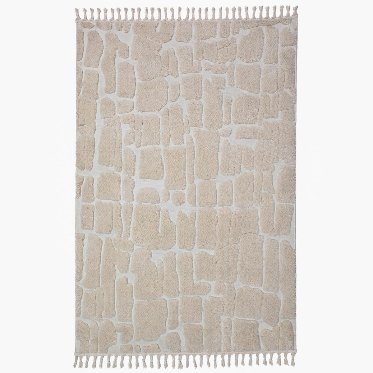 HOCHFLORTEPPICH 160/230 cm Creme rechteckig  - Creme, Basics, Kunststoff/Textil (160/230cm) - Flair Rugs