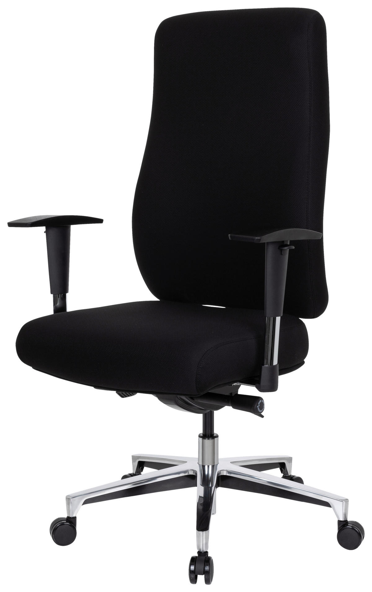 SNURRSTOL  i flatväv svart  - silver/svart, Basics, metall/textil (69/122/65cm) - MID.YOU