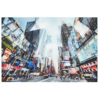 GLASBILD Städte 120/80 cm  - Multicolor, Design, Glas (120/80cm) - Monee