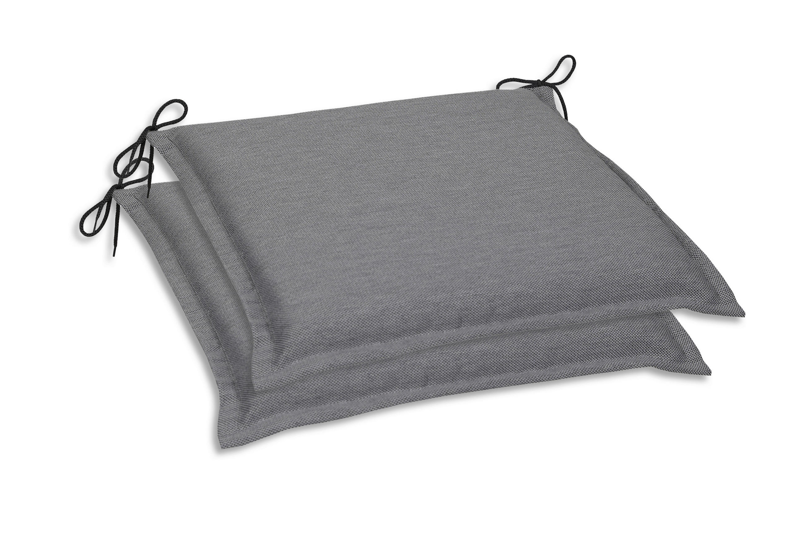 GARTENSITZKISSENSET Uni  - Grau, Basics, Textil (45/5/47cm)