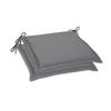 GARTENSITZKISSENSET Uni  - Grau, Basics, Textil (45/5/47cm)