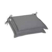 GARTENSITZKISSENSET Uni  - Grau, Basics, Textil (45/5/47cm)