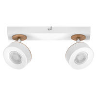 LED-STRAHLER 29,8/9/10,8 cm   - Weiß, Design, Holz/Kunststoff (29,8/9/10,8cm) - Osram