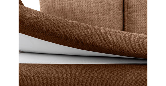 SCHLAFSOFA  in Struktur Rostfarben  - Rostfarben/Schwarz, KONVENTIONELL, Kunststoff/Textil (195/93/83cm) - Carryhome