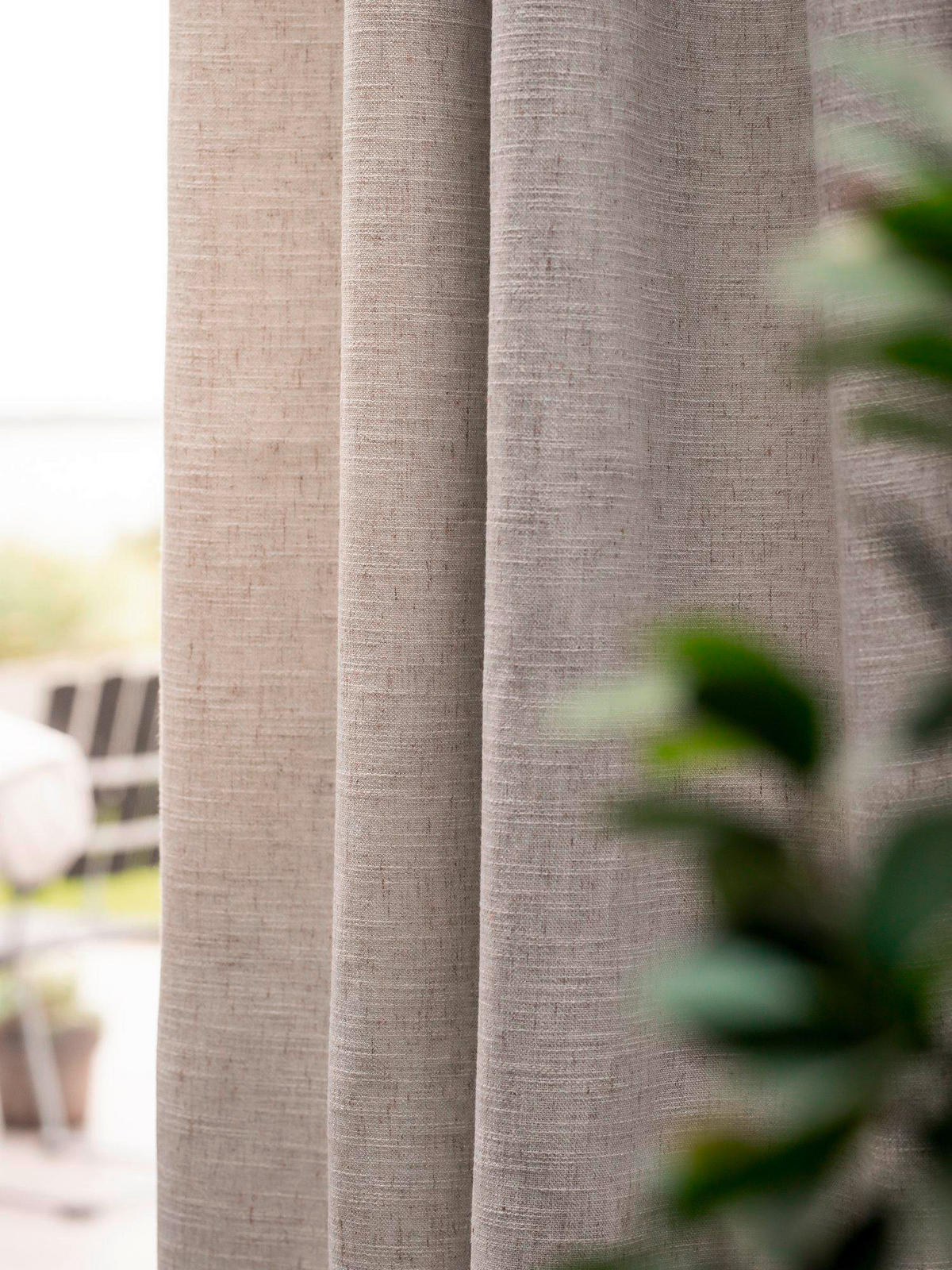 VERDUNKELUNGSVORHANG - Weiß, Basics, Textil (270/280cm) - Svanefors