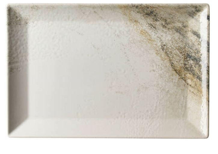 Ritzenhoff Breker Teller Arezzo Braun, Weiß, Beige 30x20 cm