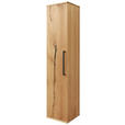 HOCHSCHRANK 35/165/37 cm  - Eichefarben/Anthrazit, Design, Glas/Holz (35/165/37cm) - Dieter Knoll