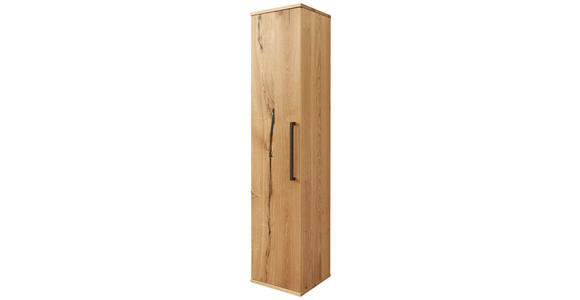 HOCHSCHRANK 35/165/37 cm  - Eichefarben/Anthrazit, Design, Glas/Holz (35/165/37cm) - Dieter Knoll