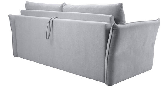 SCHLAFSOFA Webstoff Hellgrau  - Hellgrau/Schwarz, KONVENTIONELL, Kunststoff/Textil (220/89/104cm) - Carryhome