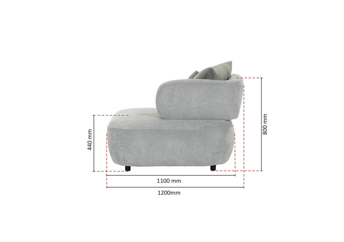 ECKSOFA Mintgrün Flachgewebe Zierkissen, Rückenkissen, Rücken echt, Sitztiefenverstellung  - Salbeigrün/Schwarz, MODERN, Kunststoff/Textil (190/320cm) - Ambia Home