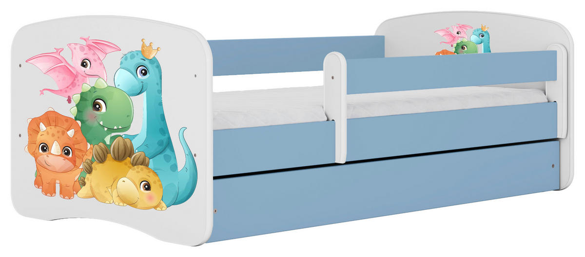 KINDER-/JUNIORBETT - Blau/Birkefarben, MODERN, Holz/Holzwerkstoff (80/160cm) - MID.YOU