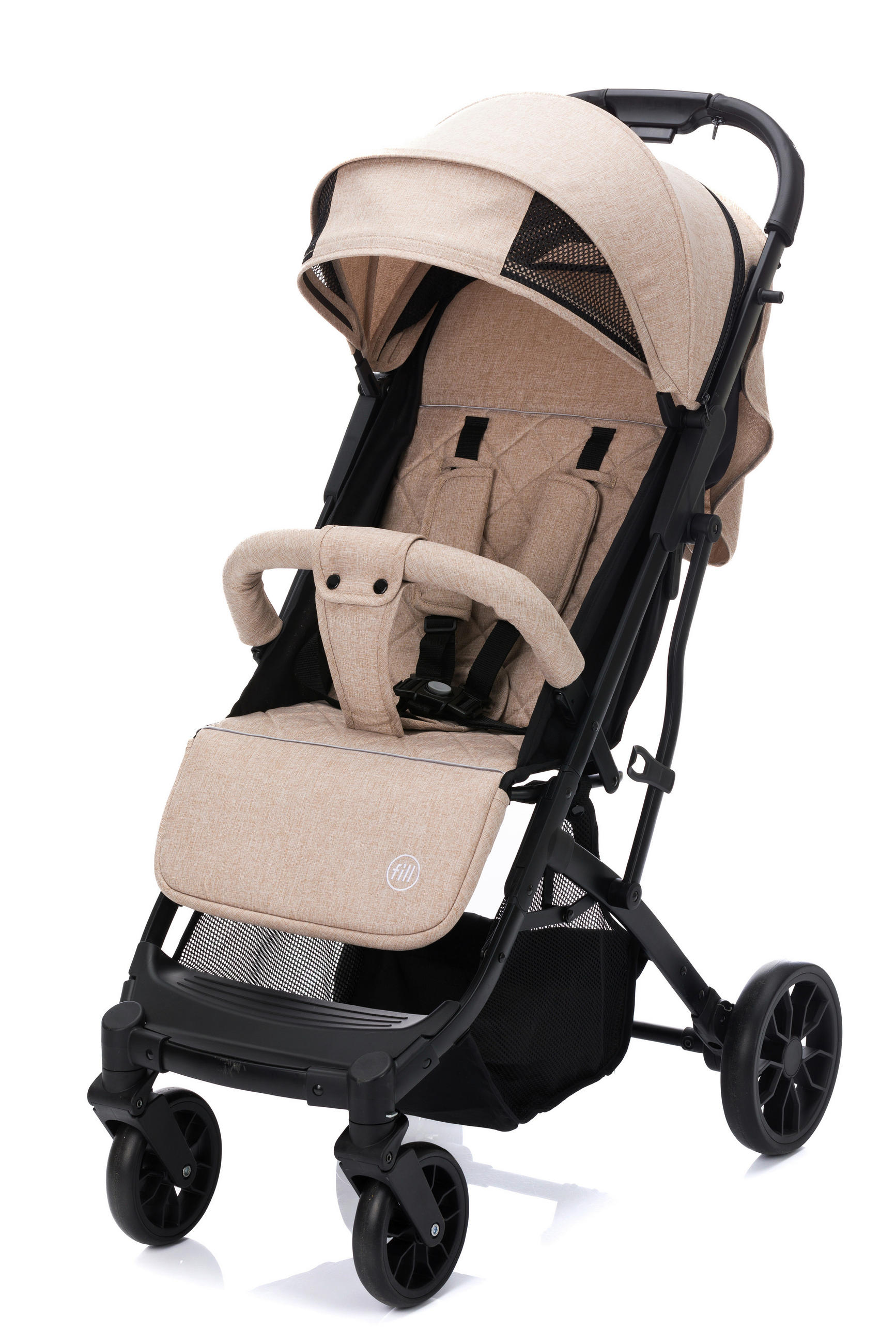 BUGGY Styler Elite  - Sandfarben/Schwarz, Basics, Textil/Metall (105/70/51cm) - Fillikid